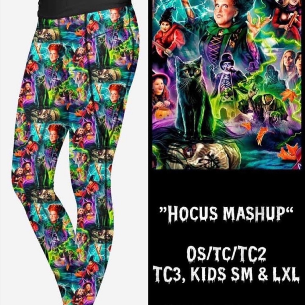 Hocus Pocus Active Wear Moisture Free Full Length Leggings with Pockets